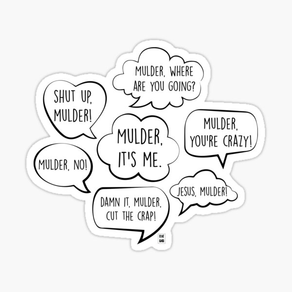 Item preview, Scully's short quotes designed and sold by fanartbygabi | Gabi Veiga.