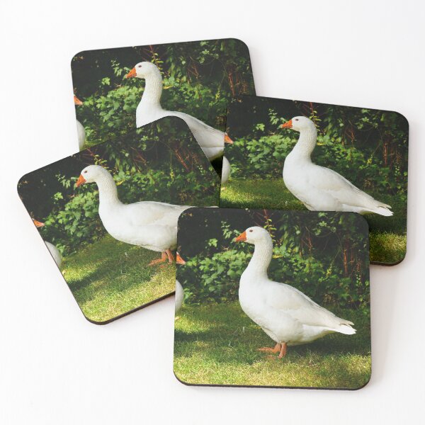 Item preview, Two White Geese - Each Goose Looking At The Other designed and sold by Harmony Of The Mind.