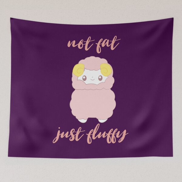 Item preview, Not fat just fluffy - funny saying with sheep designed and sold by palaodesigns.