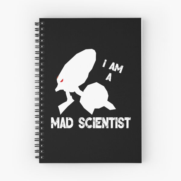 Item preview, I am a Mad Scientist (Silhouette Vector, White Version) designed and sold by Drago Digital Studios.
