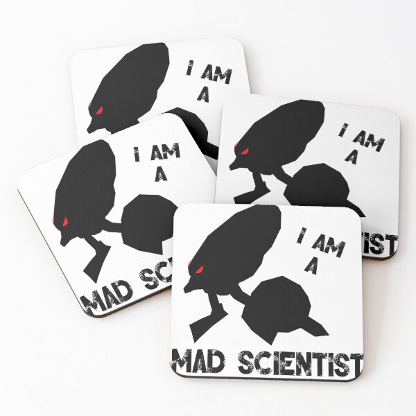 Item preview, I am a Mad Scientist (Silhouette Vector, Black Version) designed and sold by Drago Digital Studios.