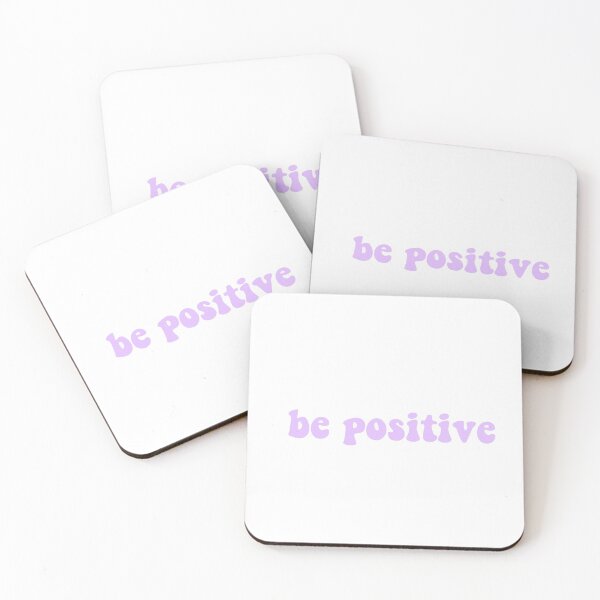 Item preview, be positive light purple designed and sold by lilcocostickers.