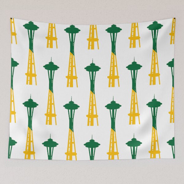 Item preview, Space Needle Green/Yellow Slash designed and sold by samvschantz.