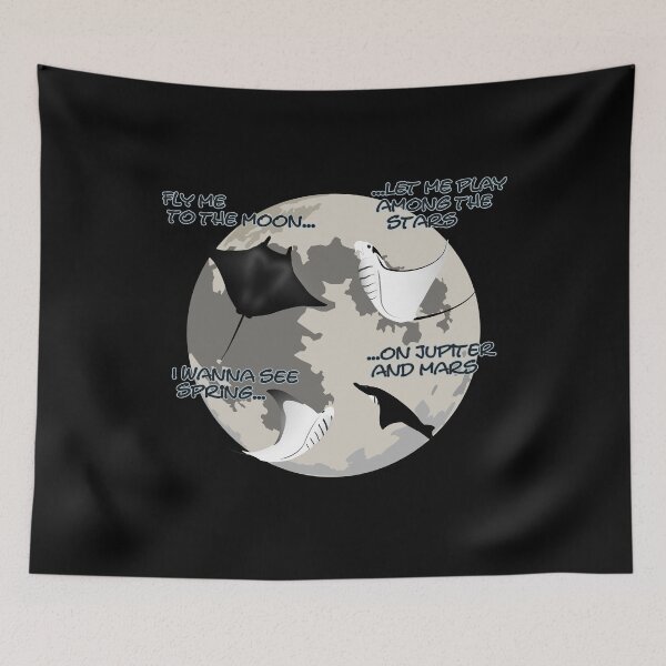 Item preview, Funny manta rays designed and sold by NicGrayGraphic.