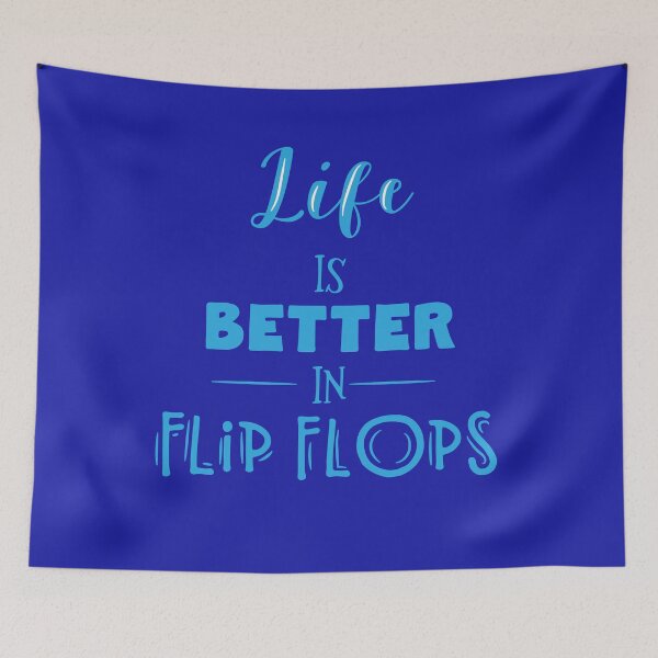 Item preview, Life is better in flip flops - funny saying summer and beach designed and sold by palaodesigns.