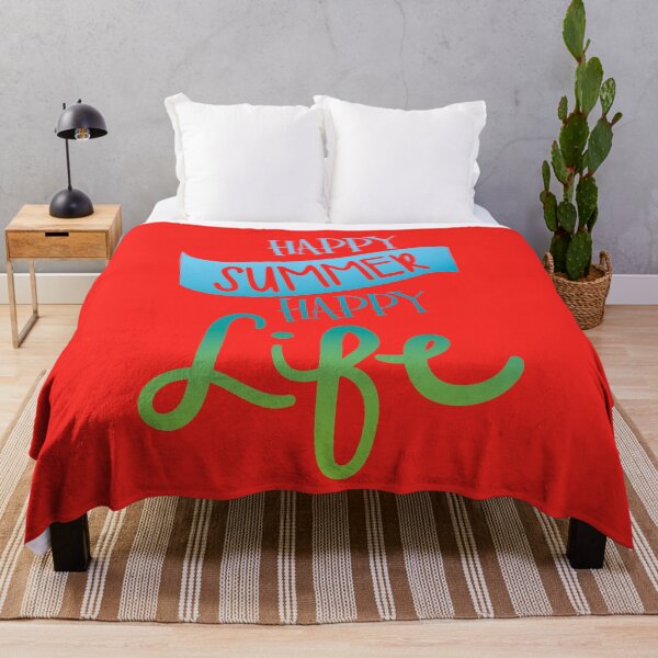 Item preview, Happy summer happy life - Beautiful saying summer designed and sold by palaodesigns.