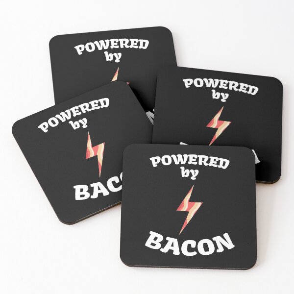 Item preview, Powerd By Bacon Bacon Food Grilling Breakfast Fat designed and sold by MooonTees.