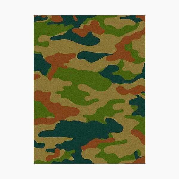Rave Camo Black Light Design Photographic Print