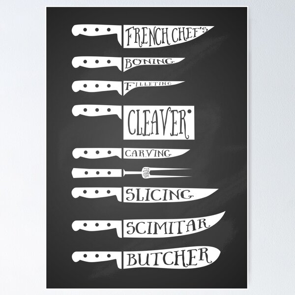 Butcher's Knives Guide Art: Canvas Prints, Frames & Posters