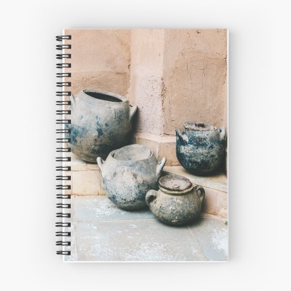 Item preview, Pottery in earth tones | Ourika Marrakech Morocco | Still life photography designed and sold by raisazwart.