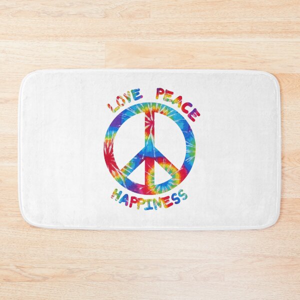 Item preview, Love Peace Happiness I 60s 70s Peace Tie Dye Hippie Design designed and sold by Amazing Designs.