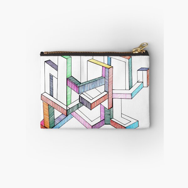 Item preview, Futuristic linear geometric city designed and sold by Carolina Salazar.