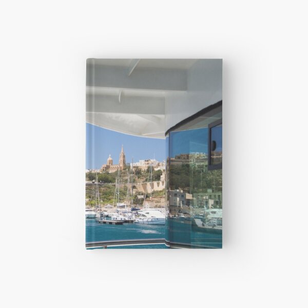 Arriving at Mġarr Harbour, Gozo Hardcover Journal