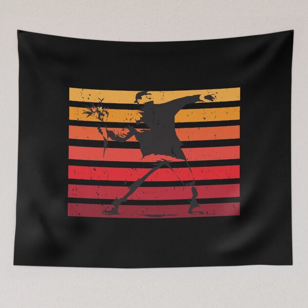Item preview, Man Throwing Flowers Retro Vintage Gift Idea designed and sold by haselshirt.