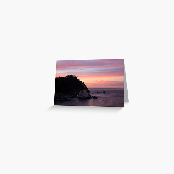 Point Lobos Sunset Greeting Card