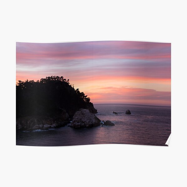 Point Lobos Sunset Poster