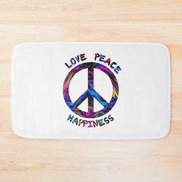 Item preview, Love Peace Happiness I 60s 70s Peace Tie Dye Hippie Design designed and sold by Amazing Designs.