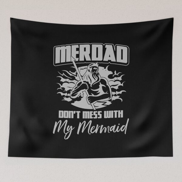 Item preview, Mens Merdad Don't Mess With My Mermaid Gift Idea designed and sold by haselshirt.