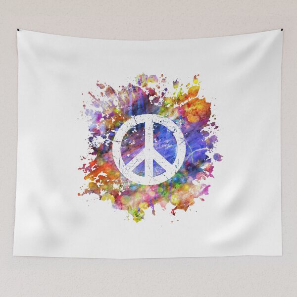 Item preview, Love Peace Happiness I 60s 70s Peace Tie Dye Hippie Design designed and sold by Amazing Designs.