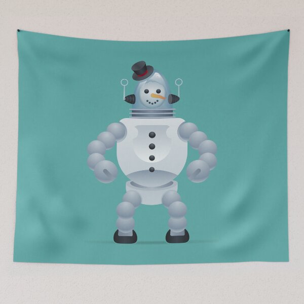 Artikelvorschau, Snowbot Robot Snowman Design entworfen und verkauft von danielliamgill.