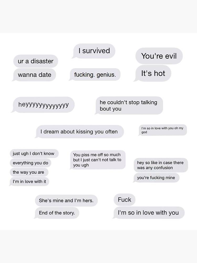 "Text Message Sticker Pack" Sticker by viroses Redbubble