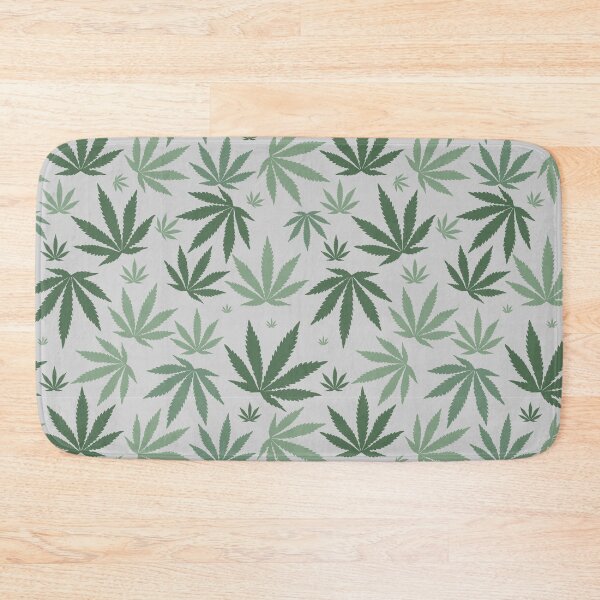 Item preview, Marijuana leaf weed seamless repeating pattern. Colors of various shades of green designed and sold by mkopka.