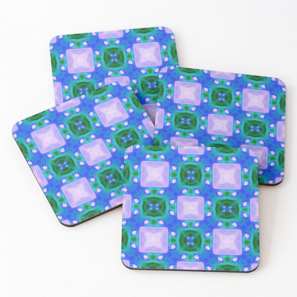 Item preview, Mosaic of Dolls, Halloween Collection 2019, Blue and Violet Abstract Pattern, by Bennydoscope designed and sold by Bennydoscope.