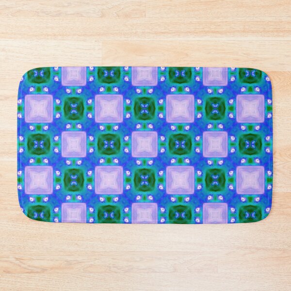 Item preview, Mosaic of Dolls, Halloween Collection 2019, Blue and Violet Abstract Pattern, by Bennydoscope designed and sold by Bennydoscope.