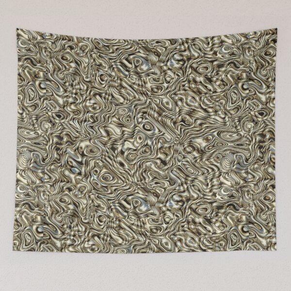 Item preview, Glitter drips of mercury mess-up pattern. Abstract wallpaper background. designed and sold by IaroslavB.