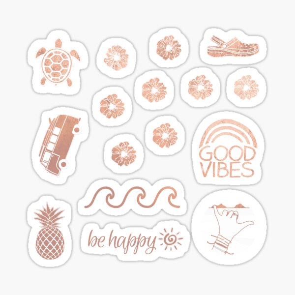 Rose Gold Stickers | Redbubble