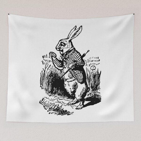 Item preview, White Rabbit Alice in Wonderland designed and sold by Prawny.