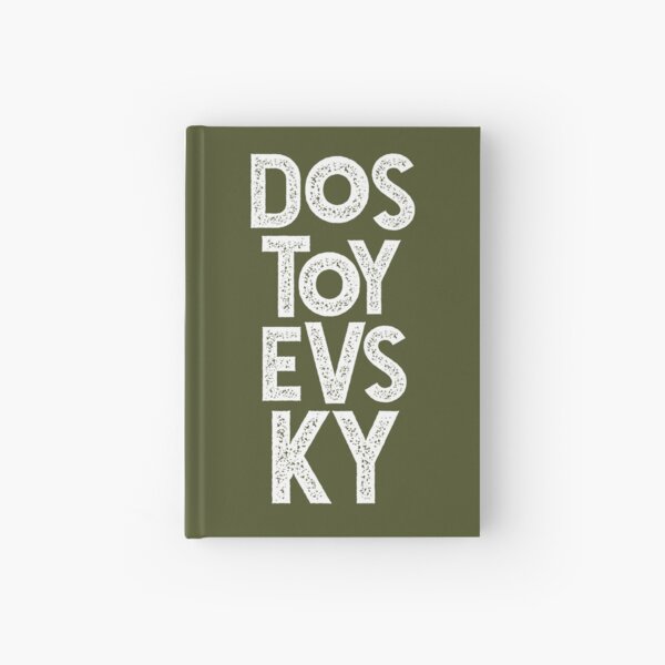 Item preview, Dostoevsky Typography 2. Russian Literature Typography on Olive Green designed and sold by kierkegaard.