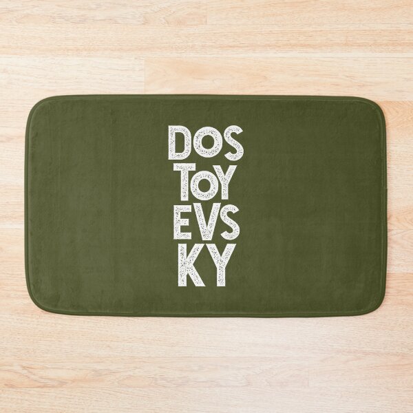 Item preview, Dostoevsky Typography 2. Russian Literature Typography on Olive Green designed and sold by kierkegaard.