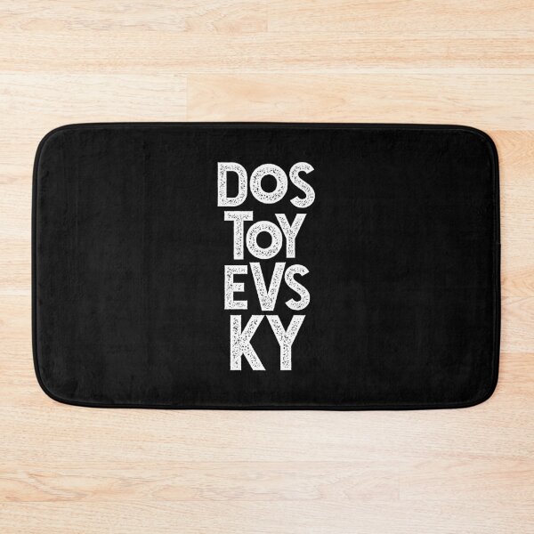 Item preview, Dostoevsky Typography 2. Russian Literature Lettering. White Retro Distressed Black and White designed and sold by kierkegaard.