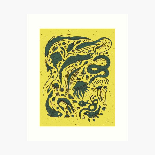 strange sea- acidification Art Print