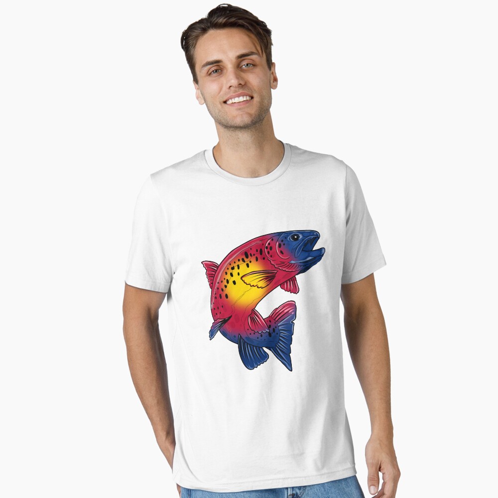 Vista previa del artículo con la obra «Camiseta esencial», diseñado y vendido por PaintchipsArt.
