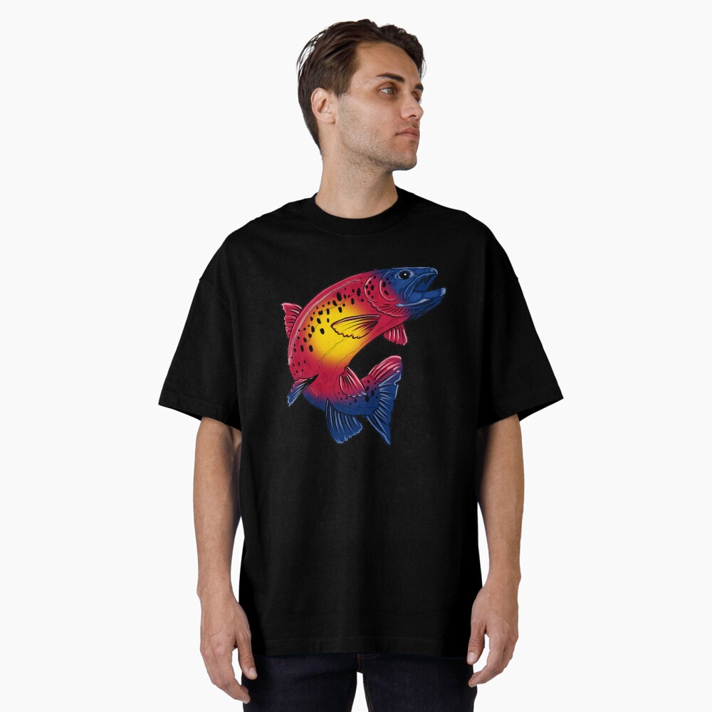 Vista previa del artículo con la obra «Camiseta holgada», diseñado y vendido por PaintchipsArt.