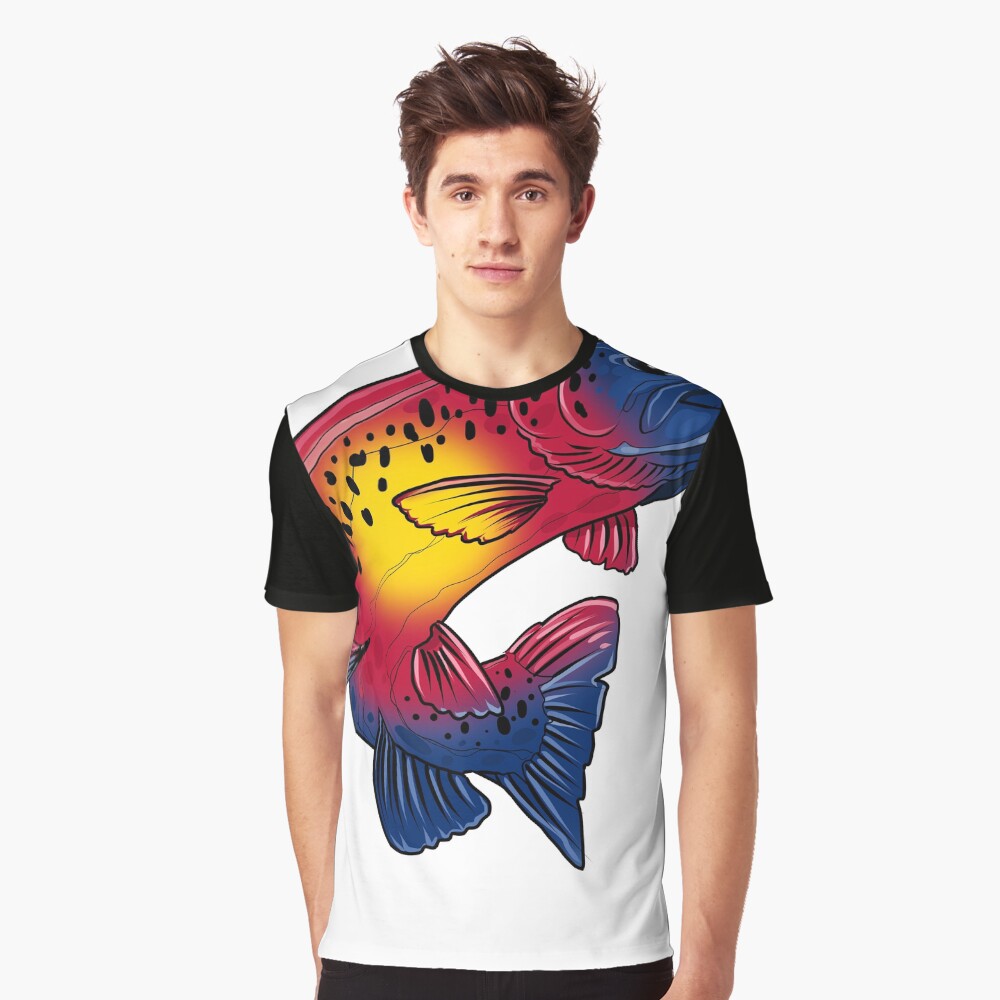Vista previa del artículo con la obra «Camiseta gráfica», diseñado y vendido por PaintchipsArt.