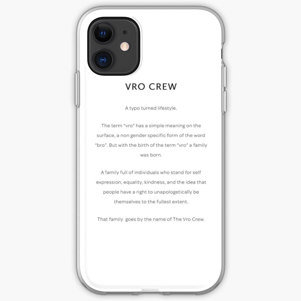 Vro Crew Iphone Case Cover By Freyamarie1 Redbubble