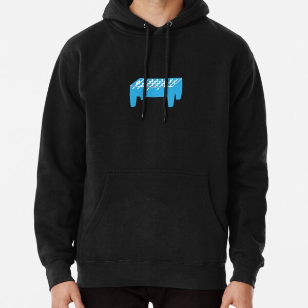 Table football / Kicker table - Blue football table Pullover Hoodie