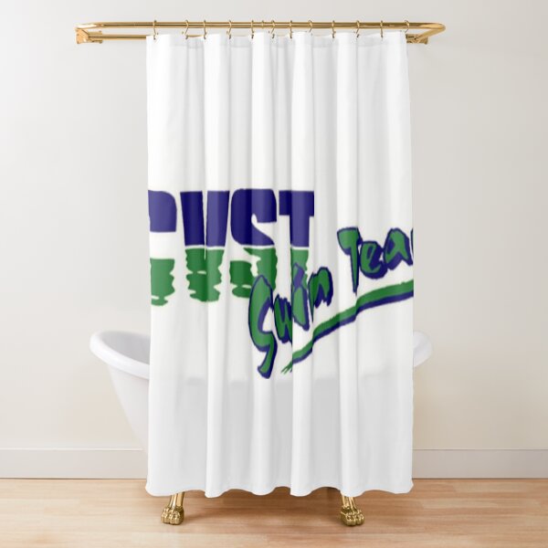 CVST Swimming Rectangle Logo Shower Curtain