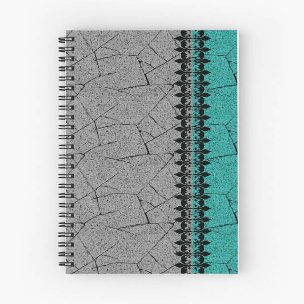 Item preview, Grey , turquoise background with decorative vertical stripe. designed and sold by marinaklykva.