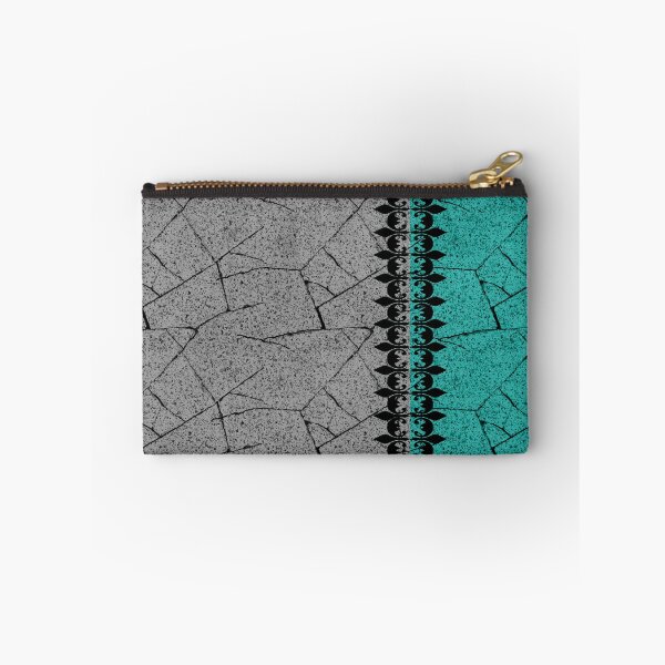 Item preview, Grey , turquoise background with decorative vertical stripe. designed and sold by marinaklykva.
