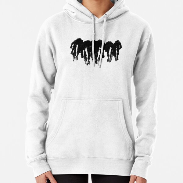 SPRINT FINISH cyclist silhouette print Pullover Hoodie