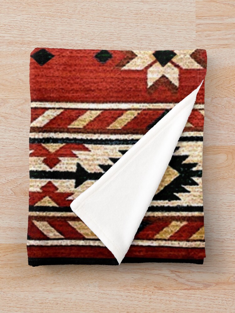"Aztec Holiday 1" Throw Blanket by DeniseTA Redbubble