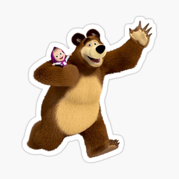 Masha And The Bear Stickers Redbubble 