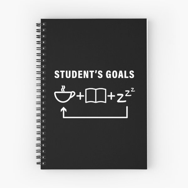 Item preview, Student's life goals: coffee + study + sleep and repeat designed and sold by Magda Hanak.