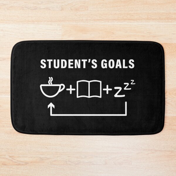 Item preview, Student's life goals: coffee + study + sleep and repeat designed and sold by Magda Hanak.
