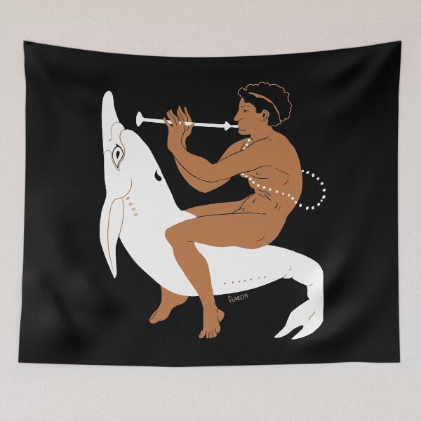 Item preview, Etruscan Youth Riding Dolphin designed and sold by flaroh.