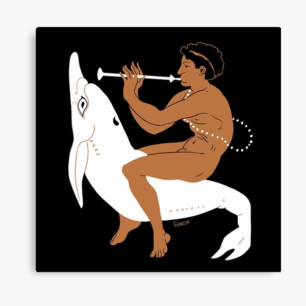 Item preview, Etruscan Youth Riding Dolphin designed and sold by flaroh.